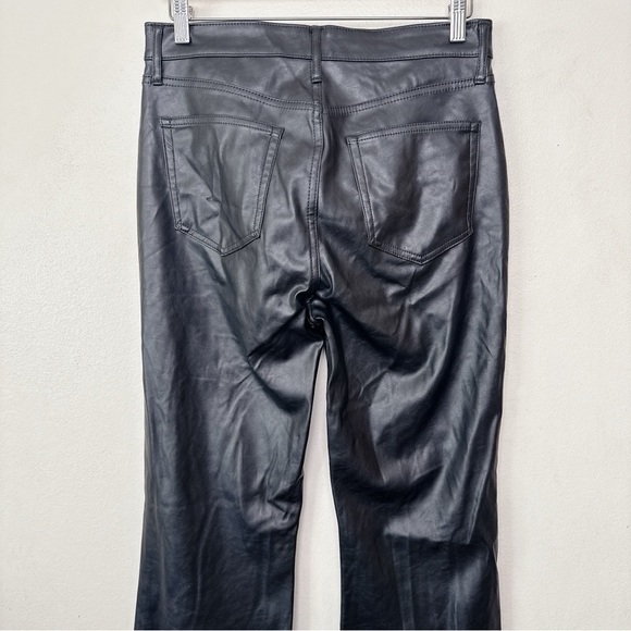 Gap Womens 29 High Rise Vegan Leather 70s Flare Pant - Picture 11 of 14